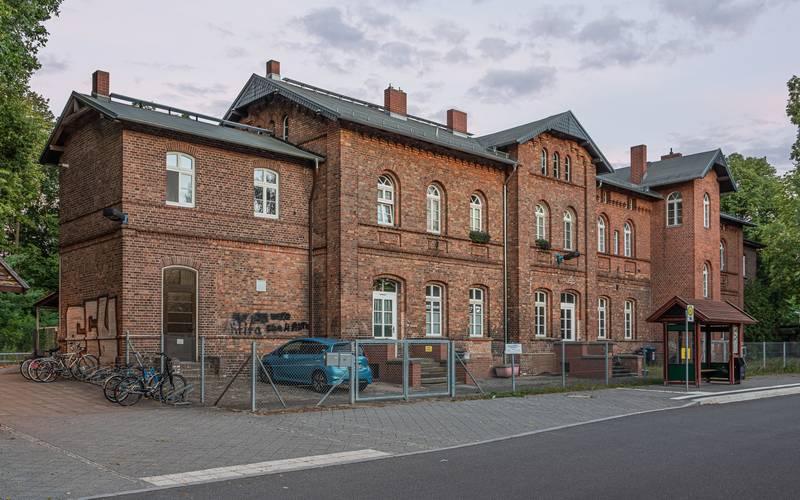 Railway station in Müllrose, Brandenburg, Germany