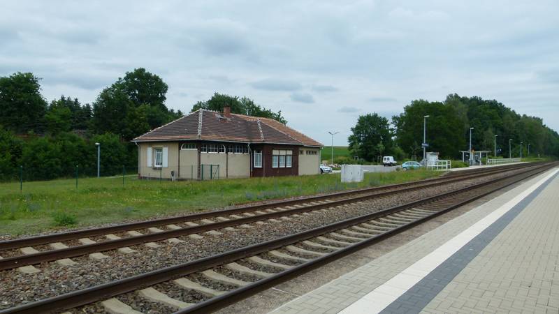 Denkmalgeschützter Bahnhof Weickersdorf in Bischofswerda, Sachsen