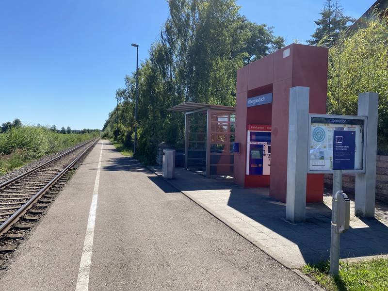 The train station Obergriesbach in Bavaria.