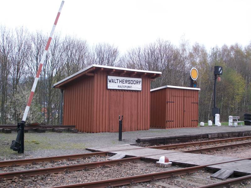 Hp Walthersdorf (Erzgeb) im Eisenbahnmuseum Schwarzenberg (2016)