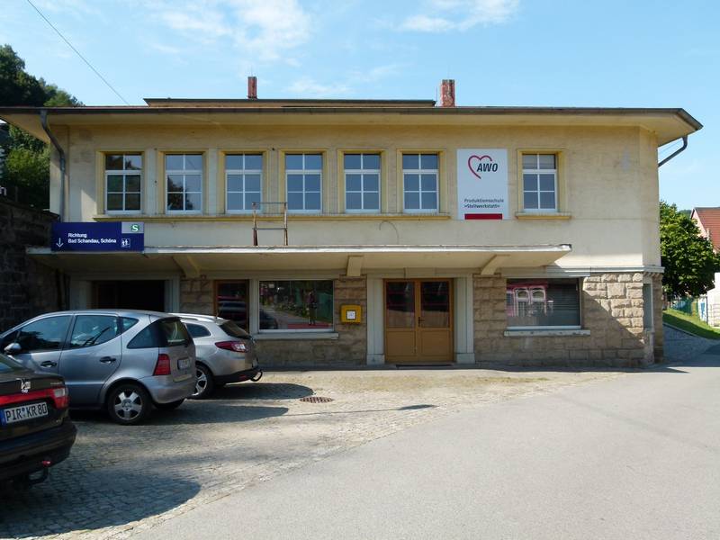 Bahnhof Wehlen, Bahnhofstraße 1, Ortsteil Pötzscha, Stadt Wehlen, Sachsen