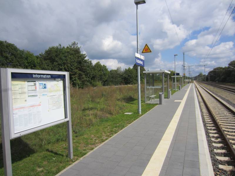 Train stop in Kratzeburg.