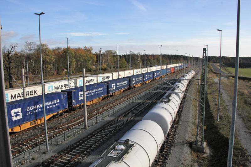 Güterbahnhof Horka, fotografiert im November 2022