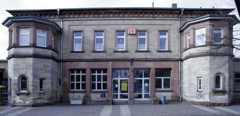 Bahnhof Bensheim im Februar 2007/Bensheim Railway Station in Bensheim, Germany