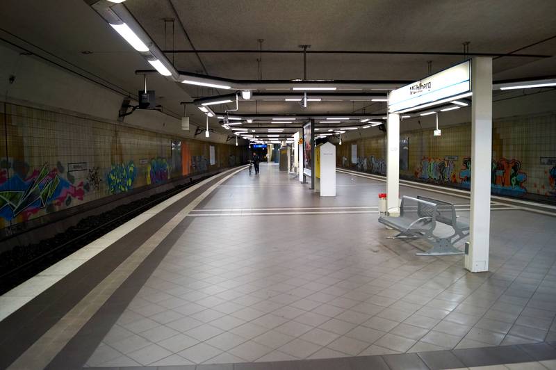 Bahnsteige des Bahnhofs Frankfurt (Main) Mühlberg
