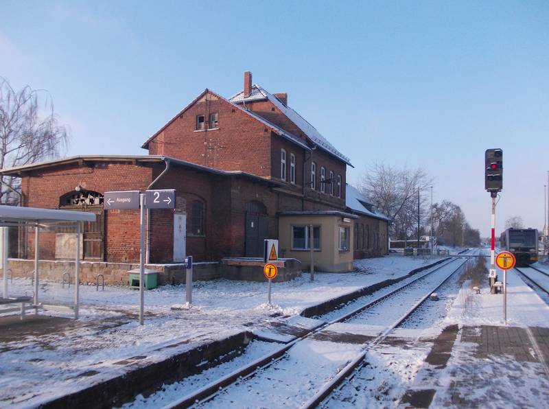 Theissen train station (Zeitz, district: Burgenlandkreis, Saxony-Anhalt)