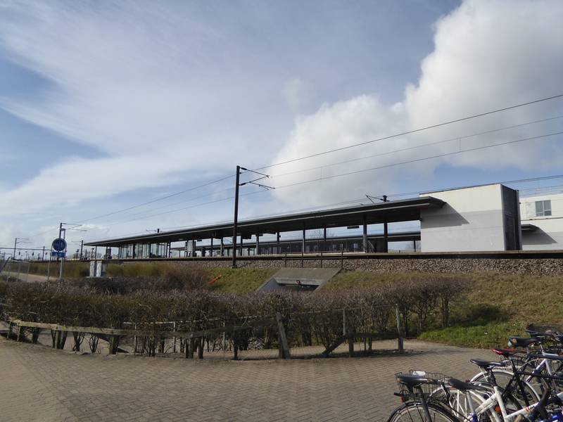 Trekroner Station on Vestbanen in Denmark.