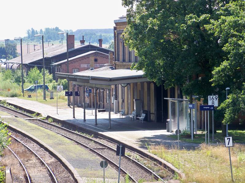 Hettstedt railway station, Germany