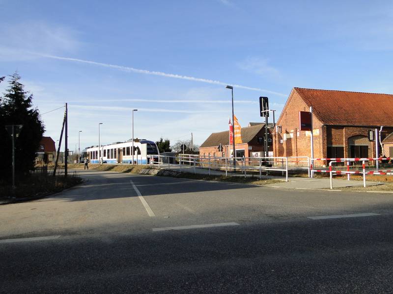 Train station in/near Lützow, district Nordwestmecklenburg, Mecklenburg-Vorpommern, Germany