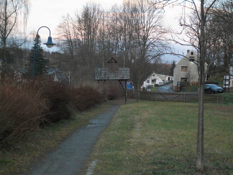 Haltestelle Tannenberg, Blick Richtung Schönfeld-Wiesa (2016)