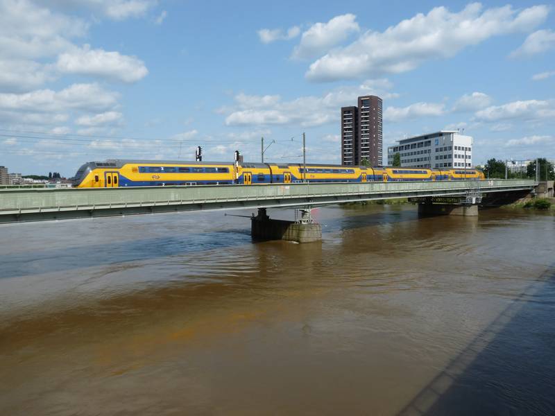 Hoogwater in Venlo na de overstromingen in België en Limburg