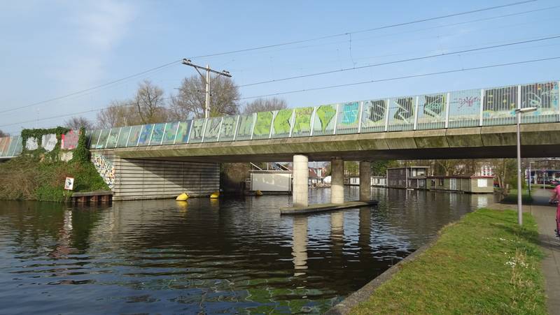 Spoorbrug Noorderkanaal - Blijdorp - Rotterdam - View of the bridge from the southwest - 2021