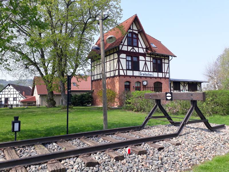 Bahnhof Graitschen bei Bürgel, Thüringen