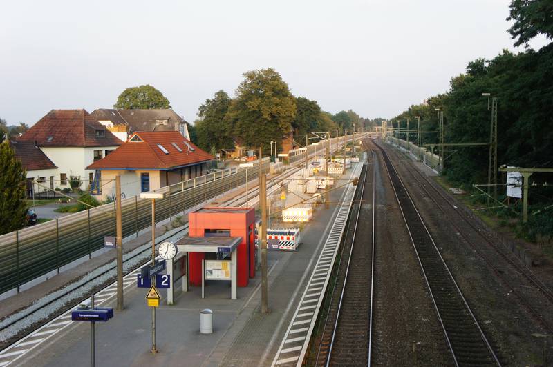 Railway Station Bookholzberg. Bremen-Oldenburg railway line