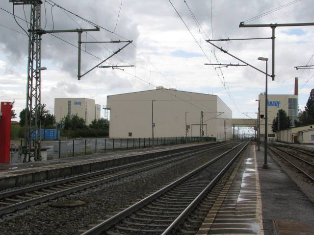 The Photography shows the main industrial plant of 'Knauf Gips KG' in the city of Iphofen, Germany.