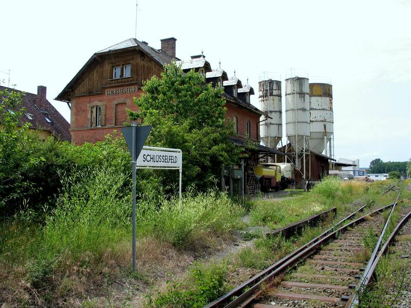 Schlüsselfeld (Lkr. Bamberg): Ehemaliger Bahnhof