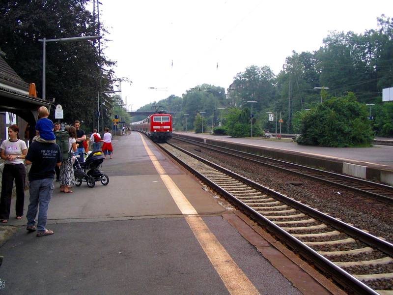 Train station Treysa, Schwalmstadt, Hessen, Germany. Track 1.