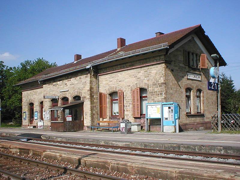 Train station in Sinsheim-Hoffenheim, Germany