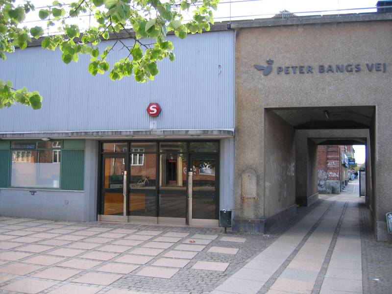 Peter Bangs Vej Station (S-tog) on Frederiksberg, Denmark