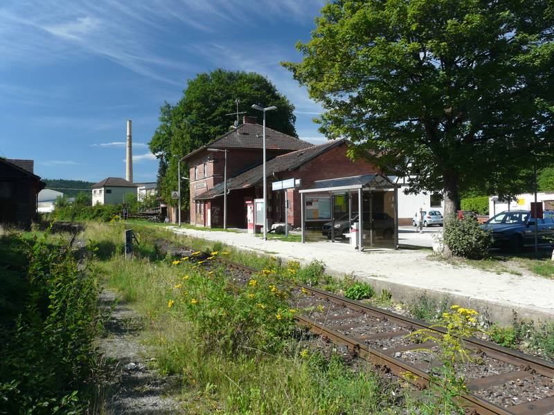 Simmelsdorf-Hüttenbach, der Endbahnhof der Schnaittachtalbahn