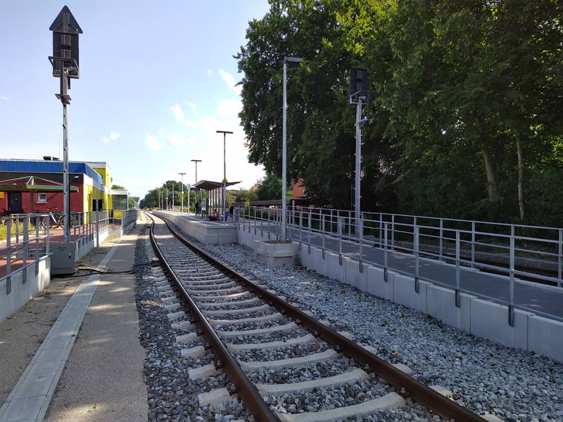 Bahnhof Gettorf im Juli 2021