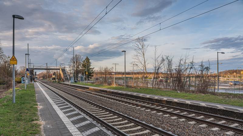 Railway halt Marquardt in Potsdam, Germany