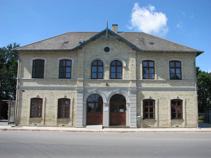 The railroad station in Kværndrup, Funen, Denmark