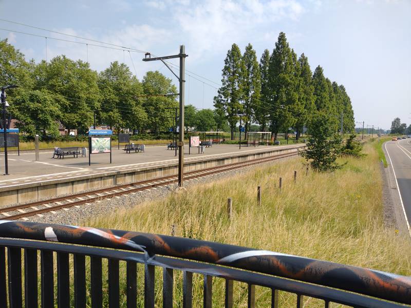 Geleen Lutterade train station, seen from the bridge.
