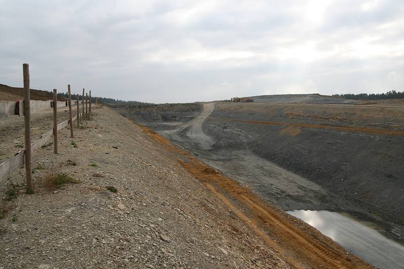 Construction works on the future train station of Theuern, Nuremberg-Erfurt high-speed railway line.