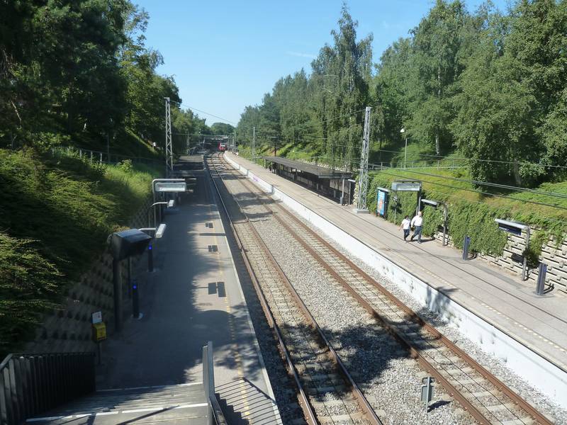 The S-train station Emdrup in Copenhagen in Denmark.