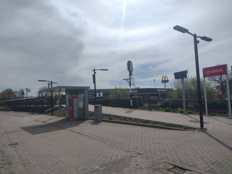 Platform entrance of Winterswijk West train station.