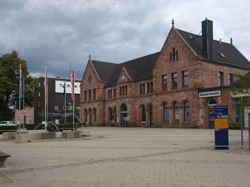 Train station in Bad Hersfeld, built in 1883