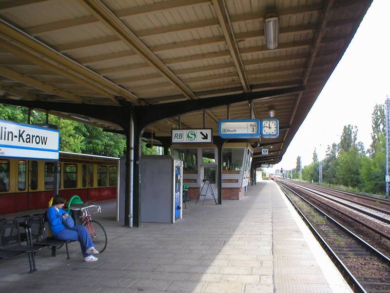 The Berlin S-Bahn and regional train station Karow