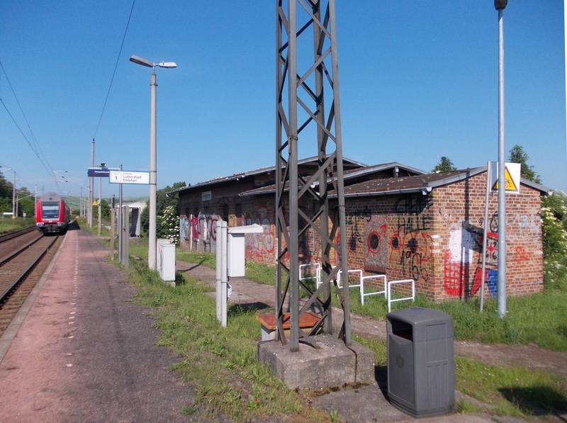 Erdeborn train station (Seegebiet Mansfelder Land, Mansfeld-Südharz district, Saxony-Anhalt)
