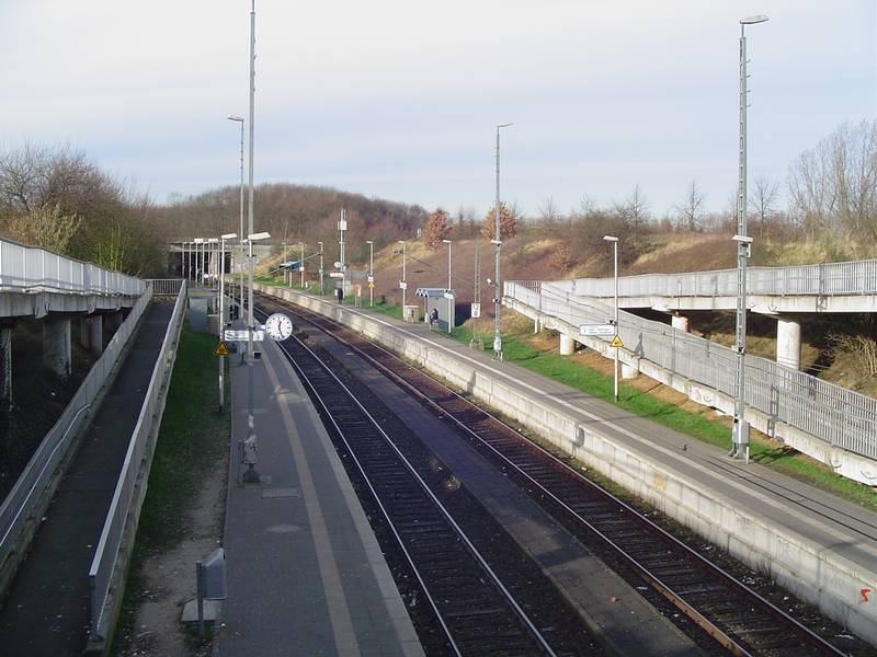 Train station K-Blumenberg (S-Bahn) in Cologne, Germany