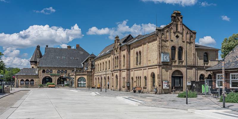 Railway station in Goslar, Lower Saxony, Germany