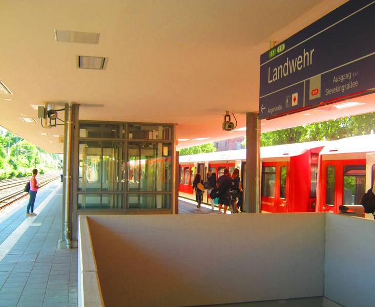 S-Bahnhof "Landwehr" in Hamburg.