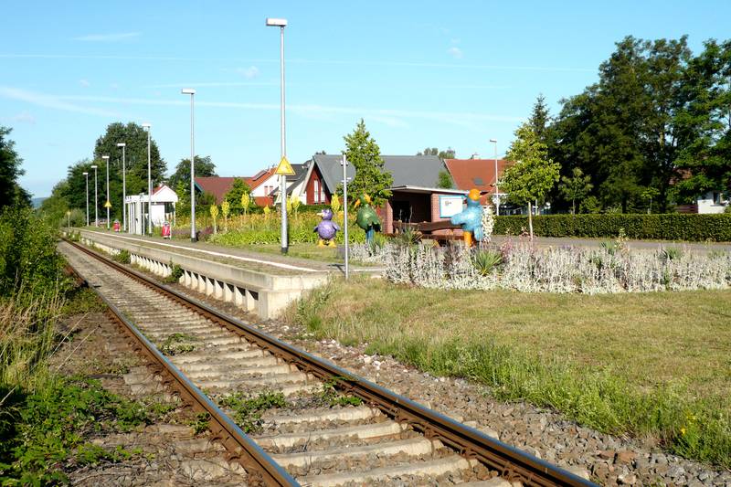 Train station of Kapsweyer village, Germany
