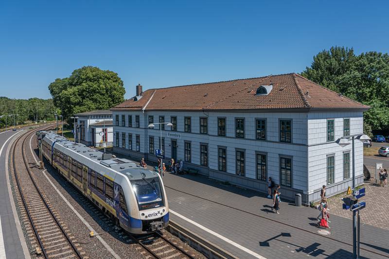 Railway station Vienenburg in Goslar, Lower Saxony, Germany