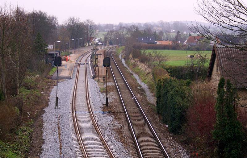 Train Station in Regstrup, Denmark
