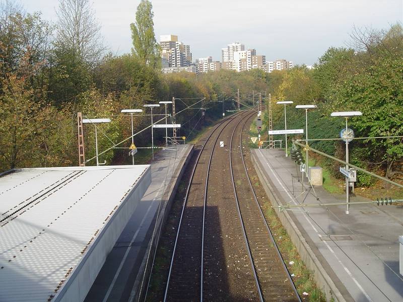 Köln Volkhovener Weg S-Bahn stop in Cologne, Germany