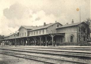 Empfangsgebäude des Bahnhofs Ducherow