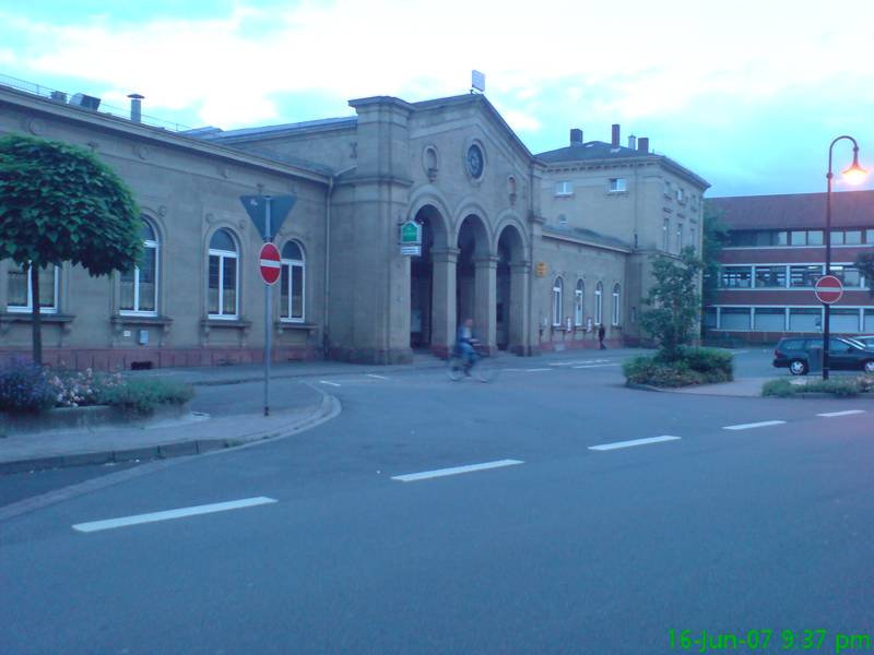 Main Train Station of Osterburken, Germany