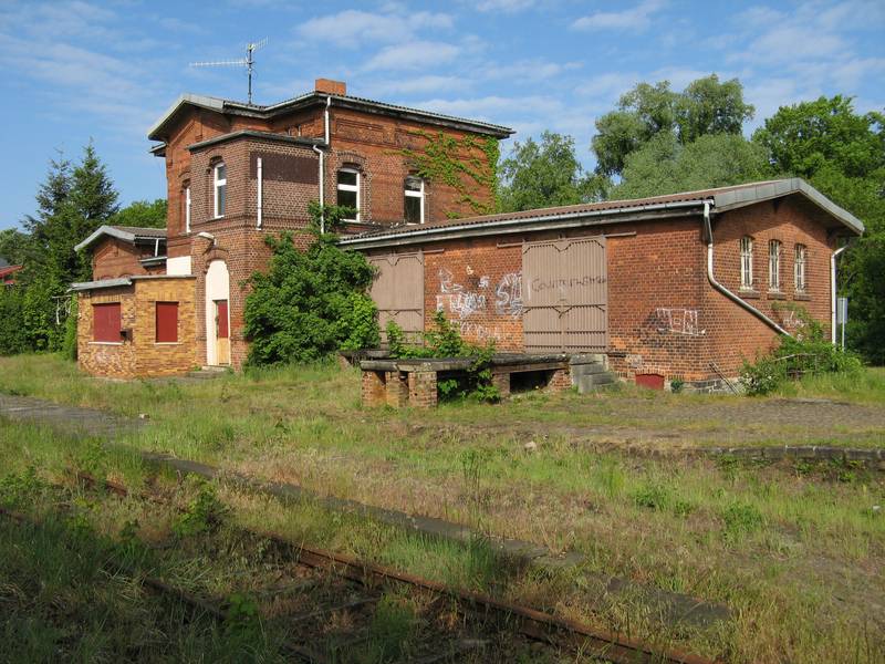 Abandoned railway station Kunrau, Altmark, Germany