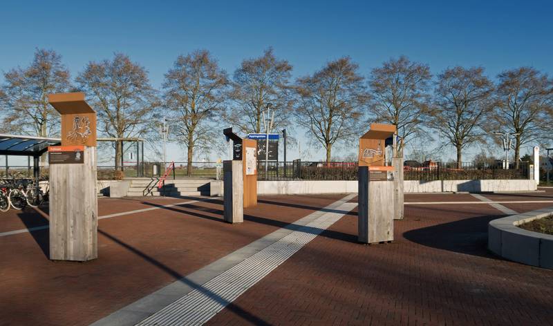 Appingedam, square for railway station Appingedam