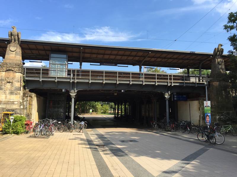 Underpass at train station Hannover-Bismarckstrasse from Mainzer Strasse to Alte Bult