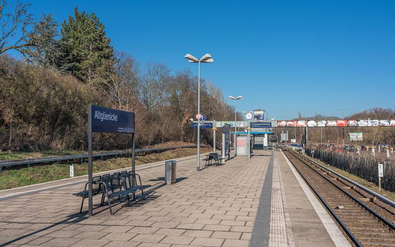 Altglienicke S-Bahn halt in Berlin, Germany