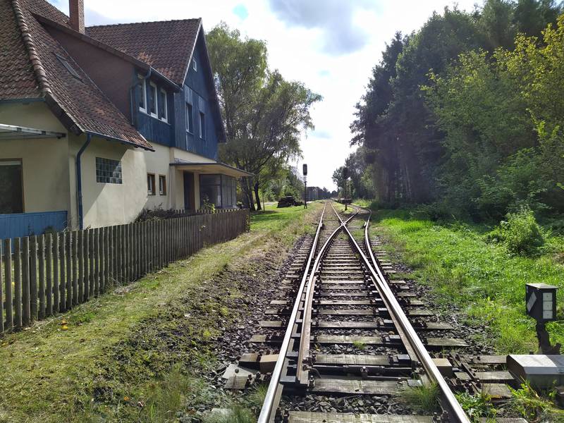 Bahnhof Wietzendorf, Blickrichtung Süden