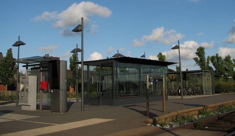 Højby railroad station near Odense