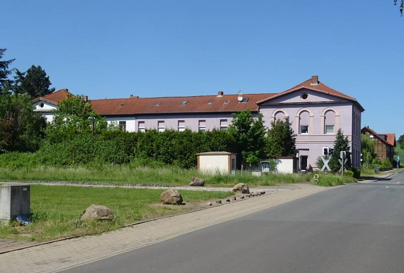 Bahnhof Jerxheim, erstes Empfangsgebäude, Ansicht von Südosten